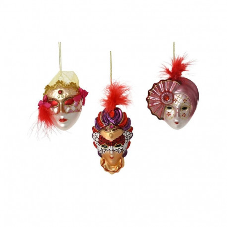 ORNAMENT GLASS MASK 10CM
