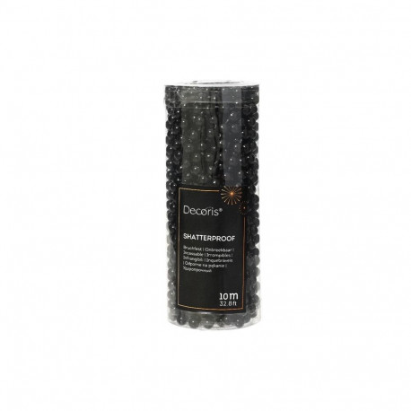 GARLAND BEAD CHRISTMAS BLACK 10M