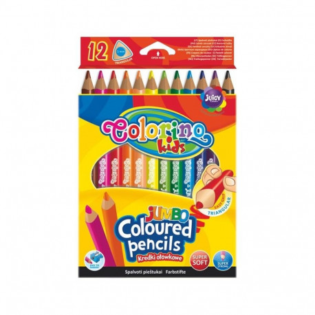 PENCILS 12 COLOURS COLORINO JUMBO 51859P