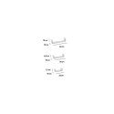 3 SHELVES SET WHITE