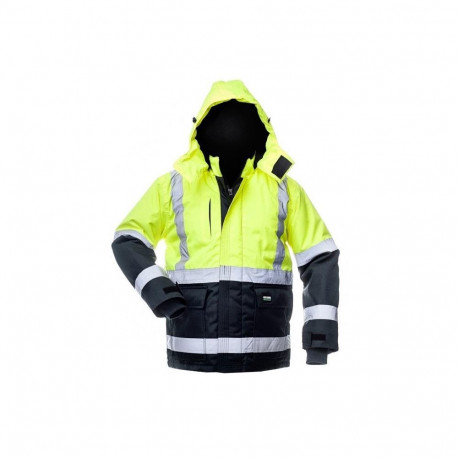 JACKET CANVAS HI-VIS WJ-8946 YEL/BLU 3XL