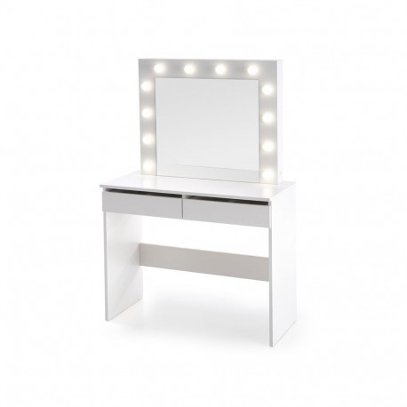 TABLE COSMETIC HOLLYWOOD WHITE 94X140CM