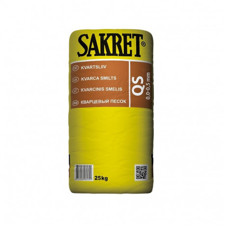 QUATZ SAND 25KG 0-0.5MM