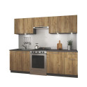 KITCHEN SET 2.4M ANTRACITE/OAK