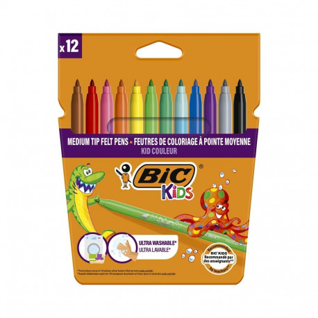 COLOR FELT PENS KID COULEUR BOX12