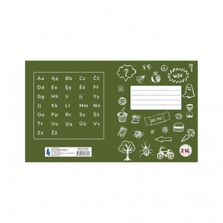 2. klassi jooneline vihik, 12-leheline