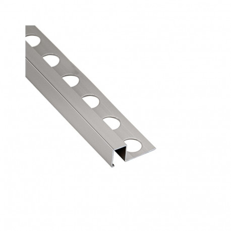 Alumiiniumist U-profiil R10x10mm/2.6m poleeritud hõbedane anodeeritud läikiv