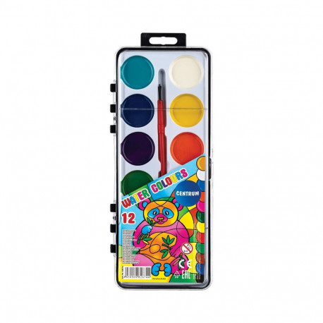 WATER COLOURS SEMI MOISTURE 12COL.82674