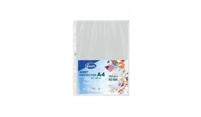 SHEET PROTECTORS A4 100PCS 0.040MM