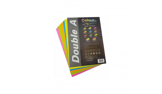 DOUBLE A PAPER RAINBOW 100 SHEETS