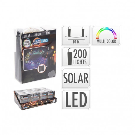 Värviline LED valguskett traadil 200L 2M 1XAA