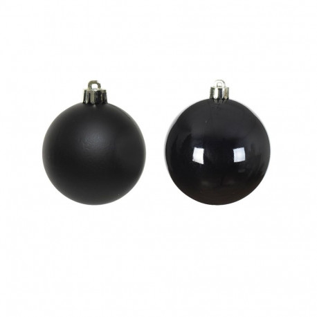 BAUBLES GLASS 6PCS BLACK 140417