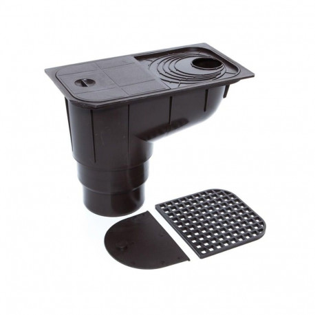 GROUND FUNNEL 75-110/110 PVC BROWN