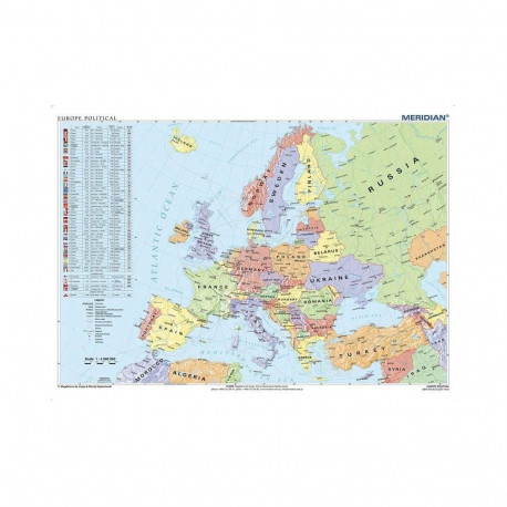 DESK PAD DOUBLESIDED EUROWORLD ENGLISH