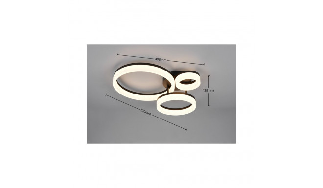 CEILING LIGHT LED TRIO SCOPE 4000LM BLAC