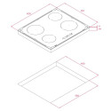 Built in induction hob Teka black