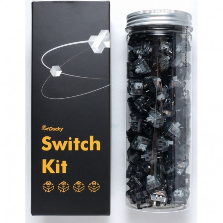 Ducky Kailh mehaanilised lülitid Super V2 Speed Silver 3-pin lineaarsed MX-Stem 38g 110tk