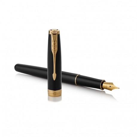 Täitesulepea Parker Sonnet Black Lacquer GT (M) kinkekarp - 19341459
