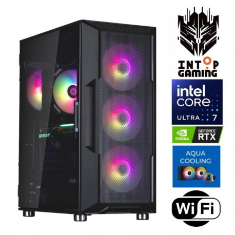 INTOP AQUA Ultra 7 265KF 64GB DDR5 500SSD M.2 NVME+4TB RTX5050 8GB WiFi no-OS