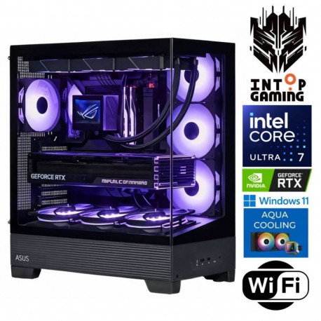 INTOP AQUA Ultra 7 265KF 32GB DDR5 1TB SSD M.2 NVME+4TB RTX5060 8GB WiFi WIN11Pro