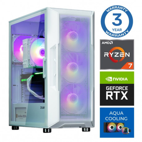 INTOP AQUA Ryzen 7 7700X 32GB DDR5 1TB SSD M.2 NVME+4TB RTX5050 8GB no-OS