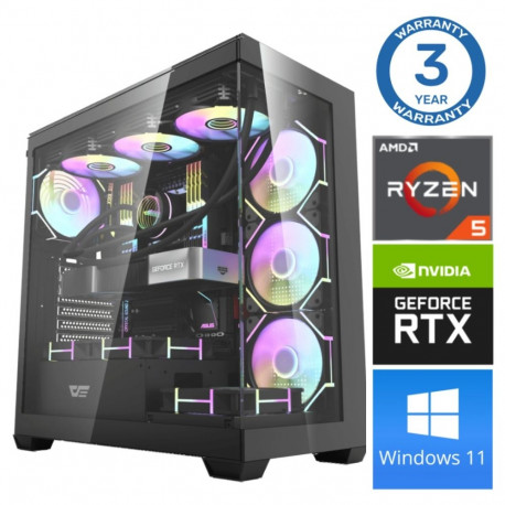INTOP Ryzen 5 7500F 64GB DDR5 1TB SSD M.2 NVME+4TB RTX5060 8GB WIN11