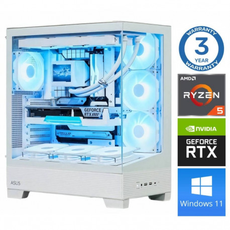 INTOP Ryzen 5 7500F 32GB DDR5 1TB SSD M.2 NVME+4TB RTX5060Ti 16GB WIN11Pro