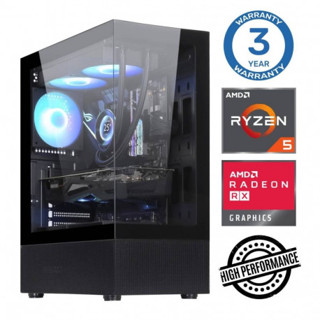 INTOP Ryzen 5 5500 16GB 500SSD M.2 NVME+4TB RX580 8GB no-OS