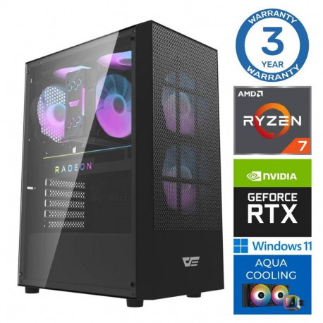 INTOP AQUA Ryzen 7 7700X 32GB DDR5 1TB SSD M.2 NVME+4TB RTX5060Ti 16GB WIN11Pro