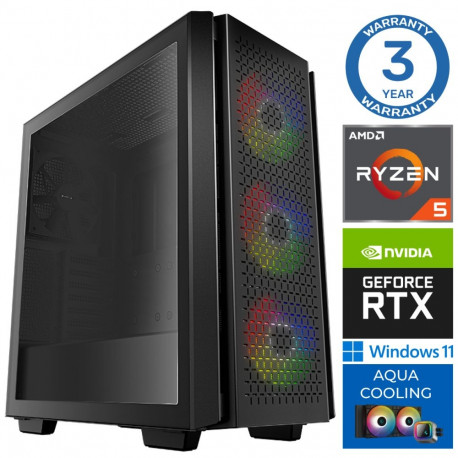 INTOP AQUA Ryzen 5 7600X 16GB DDR5 2TB SSD M.2 NVME+4TB RTX5060Ti 16GB WIN11Pro