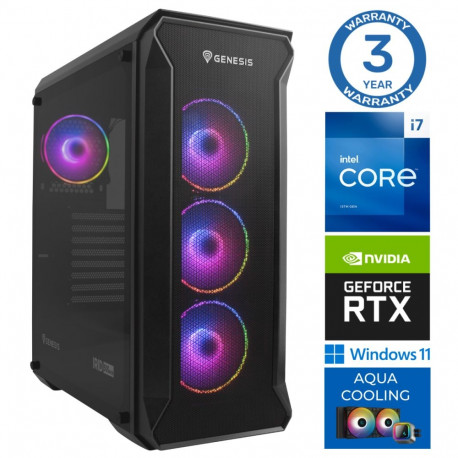 INTOP AQUA i7-14700F 16GB DDR5 500SSD M.2 NVME+4TB RTX5070 12GB WIN11
