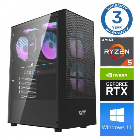 INTOP Ryzen 5 5500 16GB 1TB SSD M.2 NVME+4TB RTX3050 6GB WIN11