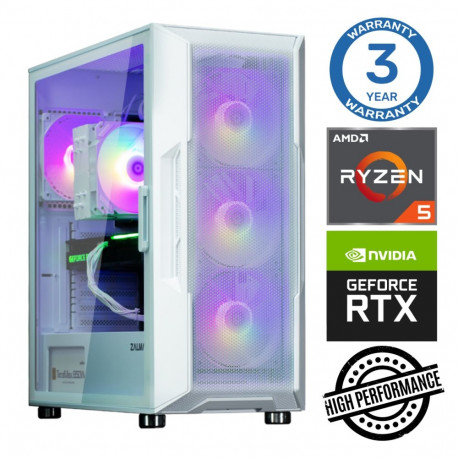 INTOP Ryzen 5 5500 32GB 250SSD M.2 NVME+4TB RTX3050 6GB no-OS