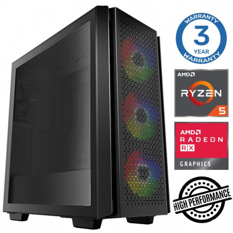 INTOP Ryzen 5 5600X 32GB 500SSD M.2 NVME+4TB RX580 8GB no-OS