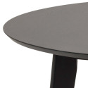 Söögilaud ROXBY, D105xH76cm, must