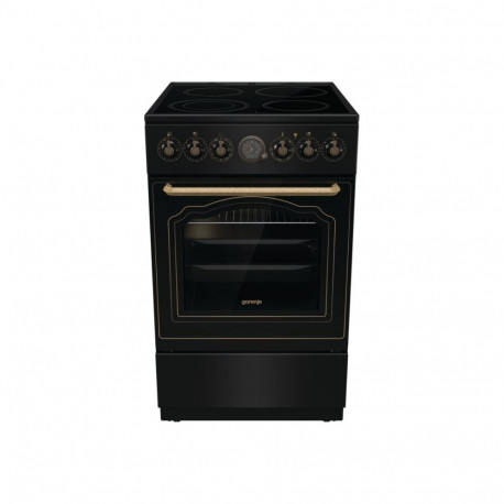 Gorenje pliit GECS5B70CLB klaaskeraamiline pliidiplaat elektriahi 50cm lai 59,4cm sügav energiaklass