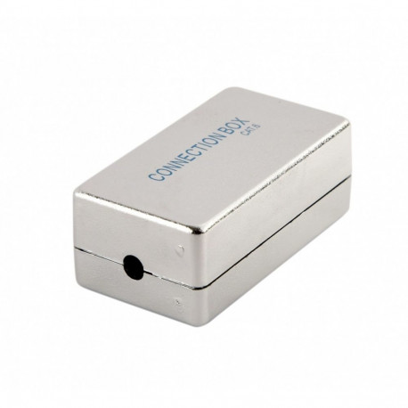 Cat. 6 LAN coupler, LSA (Krone), shielded (silver color)