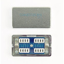 Cat. 6 LAN coupler, LSA (Krone), shielded (silver color)