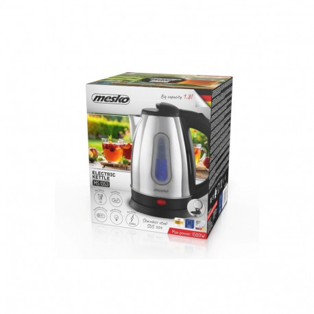 Electric Kettle - Mesko MS 1353 1.8L 1500W Stainless Steel