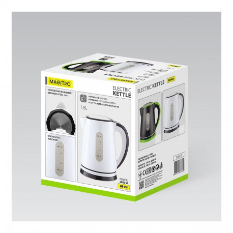 Electric Kettle - Maestro MR-058 1.8L 2000W Auto Shut-off White