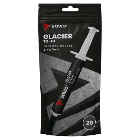 Thermal Paste - Savio TG-01 4.7 W/m·K 2ml Black/Grey