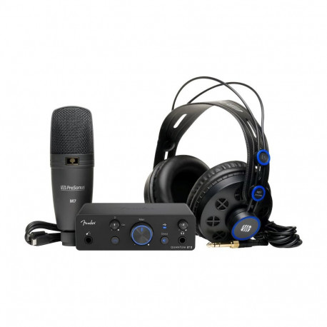 Audio Production Kit - Fender Quantum Creator Audio Interface, Headphones, Microphone