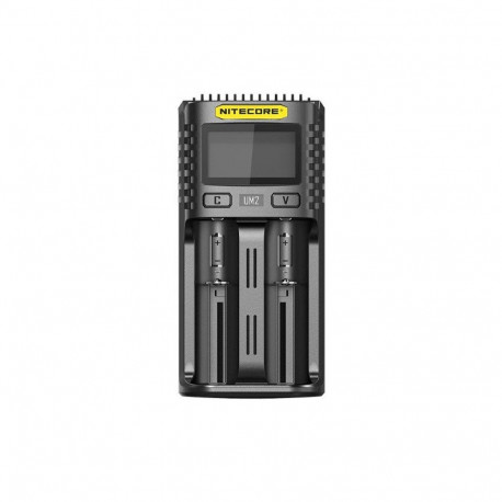 Battery Charger - Nitecore UM2 2-Slot LCD Charger (1500mA, Li-ion/NiMH)