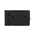 RACK CABINET 19" DOUBLE-SECTION WALL-MOUNT 6U/600X600 (FLAT PACK) BLACK LANBERG