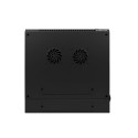 RACK CABINET 19" DOUBLE-SECTION WALL-MOUNT 6U/600X600 (FLAT PACK) BLACK LANBERG