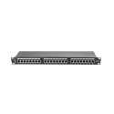 PATCH PANEL 24 PORT 1U 19" CAT.6 FTP WITH CABLE ORGANIZER SHIELDED BLACK LANBERG