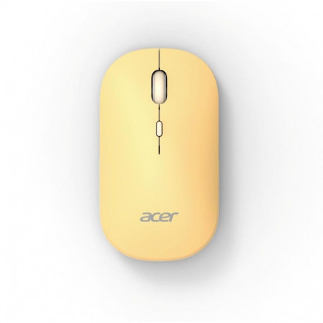 Acer kaksrežiimne hiir AMR130 juhtmevaba BT 1600DPI, kollane