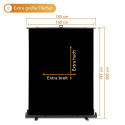 Walimex pro Roll-up Panel Hintergrund 155x200cm schwarz