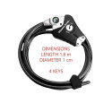 Master Lock Python reguleeritav lukustatav kaabel 10mm 8428EURDPRO