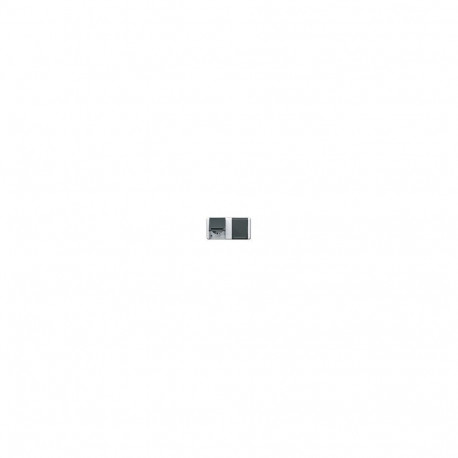 "Jung 8220-1 W AP/WD-Doppel-Steckdose waagerecht Schriftfeld"